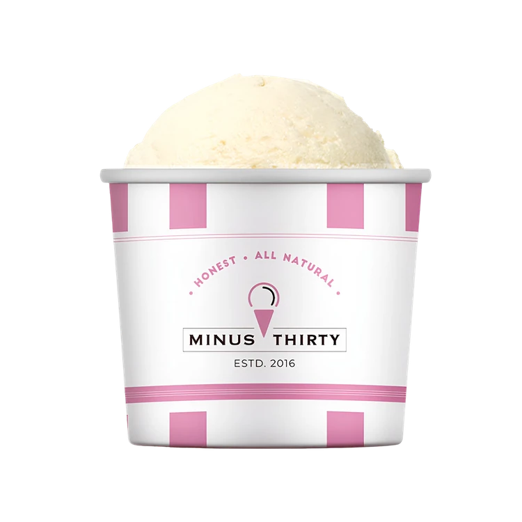 Minus Thirty Vanilla Vegan Ice Cream Cup (Sugar Free)