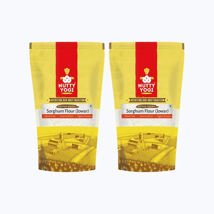 Nutty Yogi Jowar Flour - Pack of 2 (Gluten Free) (Jola Hittu)