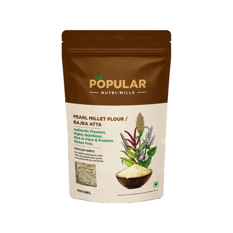 Popular Essentials Pearl Millet/ Bajra Flour (Sajje Hittu)