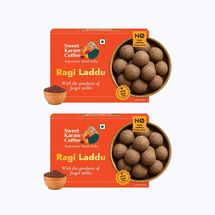 Ragi Laddu by Sweet Karam Coffee - Pack of 2