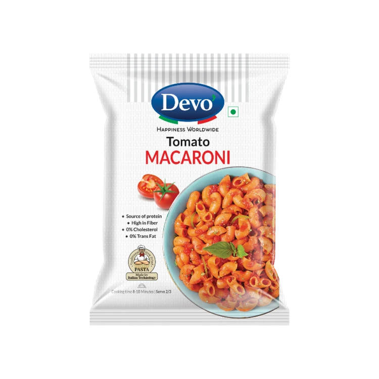 Devo 100% Durum Wheat Tomato Macaroni Pasta