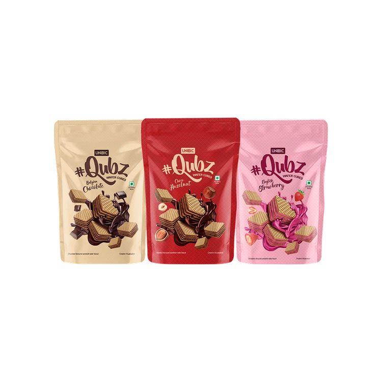 Unibic Qubz Assorted Wafer Chocolate