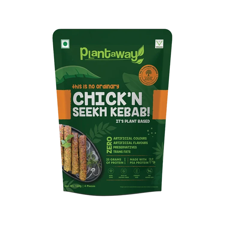 Plantaway Plant Based Chicken Seekh Kebab