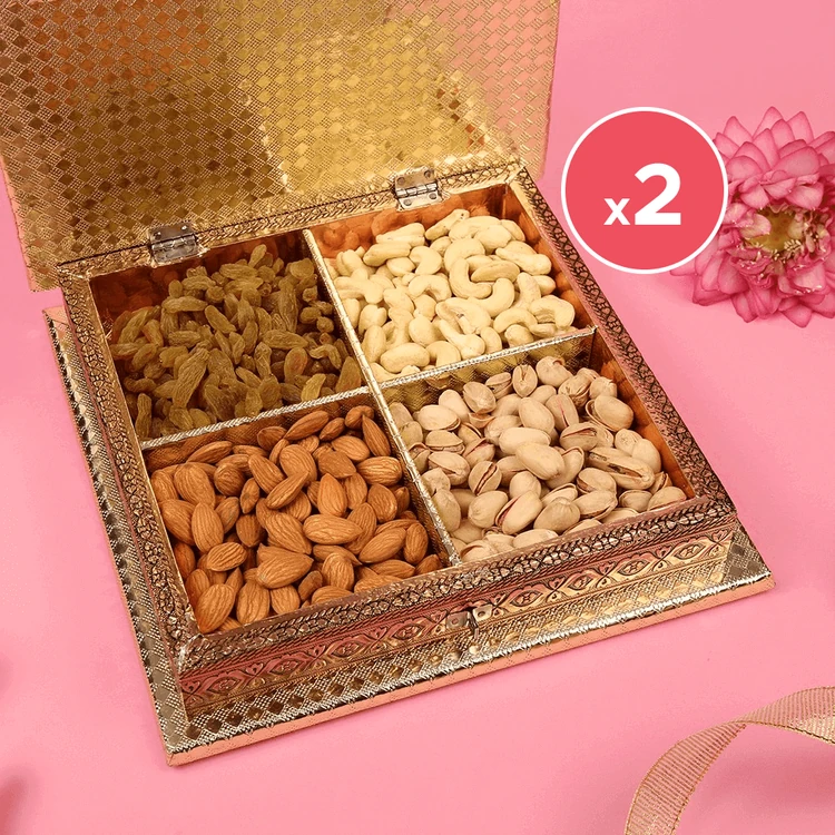 SRS Assorted Traditional Dry Fruits Gift Pack - Pack of 2 (Dry Fruits Udugore Pack)