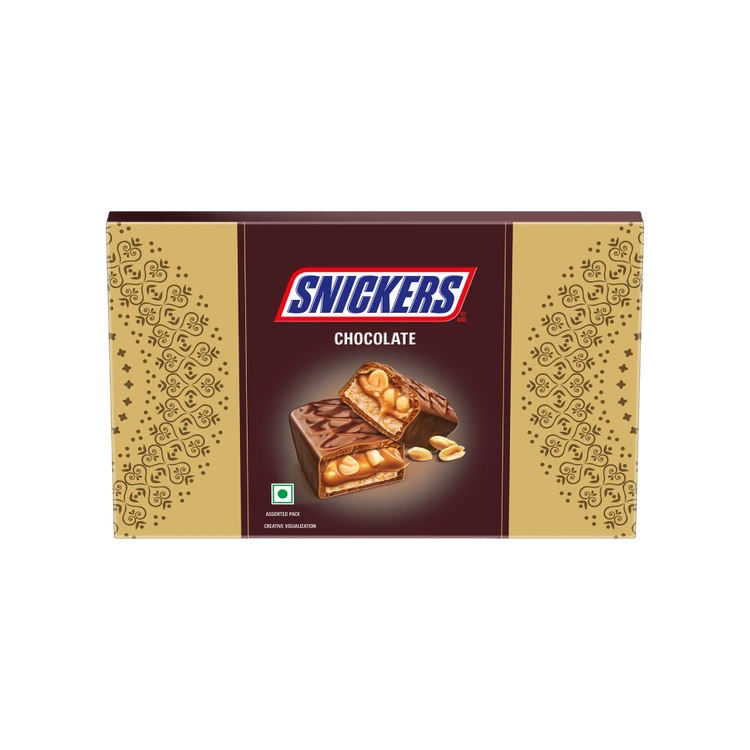 Snickers Chocolate Gift Pack (Peanut, Butterscotch, BerryWhip & Peanut Brownie)