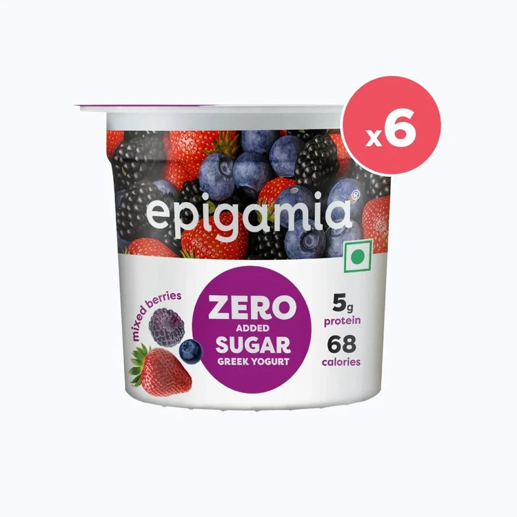 epigamia Mixed Berries Greek Yogurt - Pack of 6