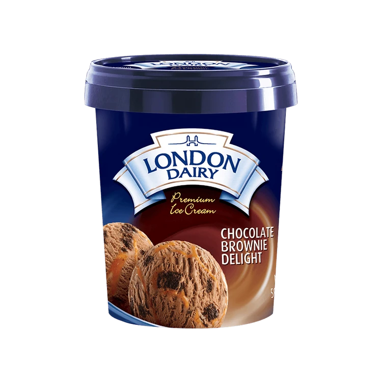 London Dairy Chocolate Brownie Delight Ice Cream Tub