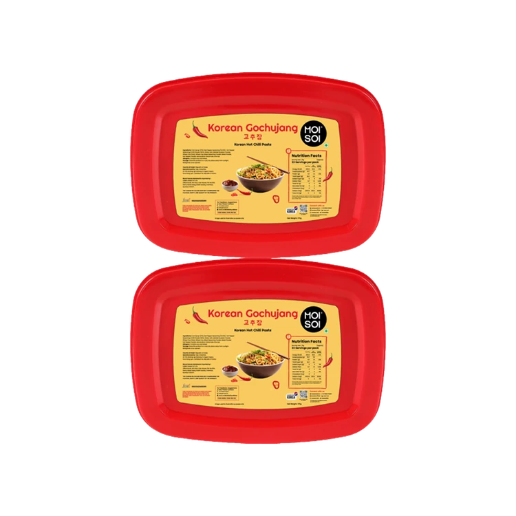 Moi Soi Korean Gochujang Hot Chilli Paste - No Fat - Pack of 2