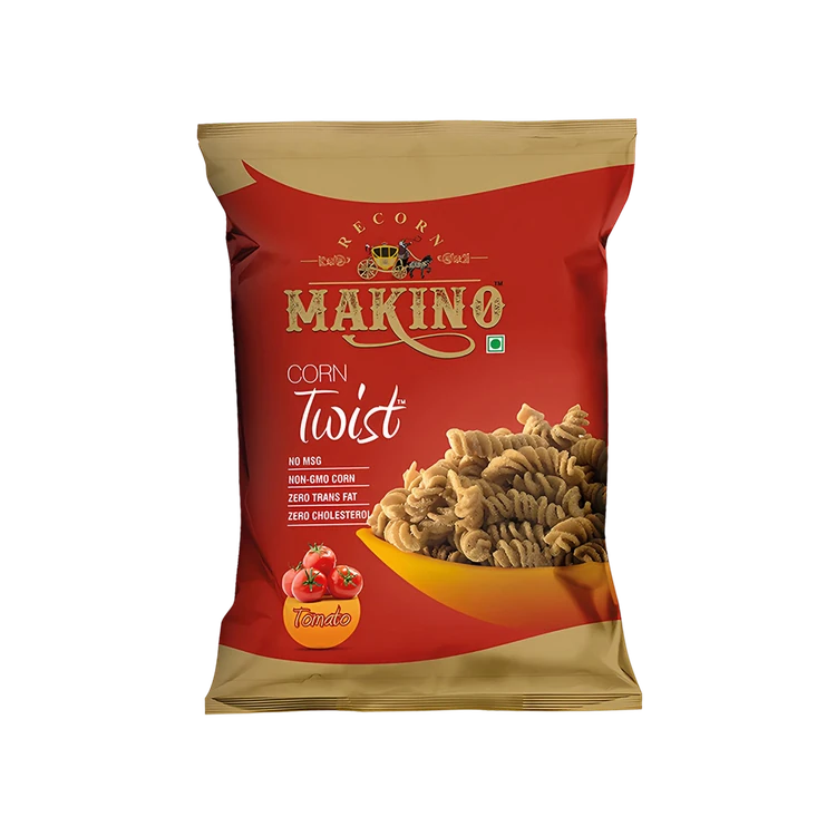 Makino Corn Twist Tomato Crisps