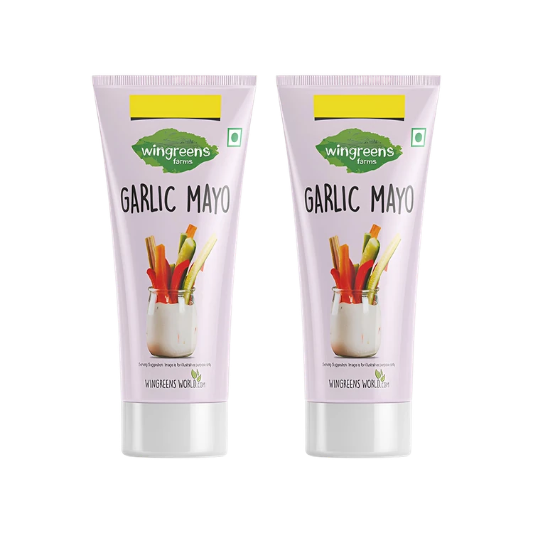 Wingreens Farms Garlic Aioli Flavoured Mayonnaise - Pack of 2