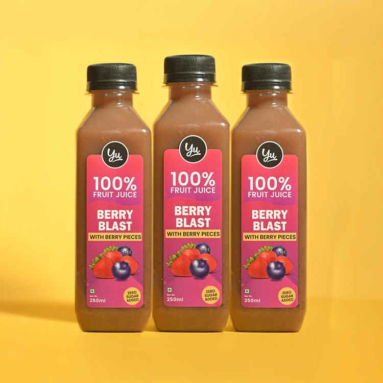 Yu Berry Blast 100% Fruit Juice With Berry Pieces