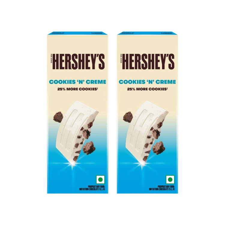 Hershey's Cookies n Creme White Chocolate Bar - Pack of 2