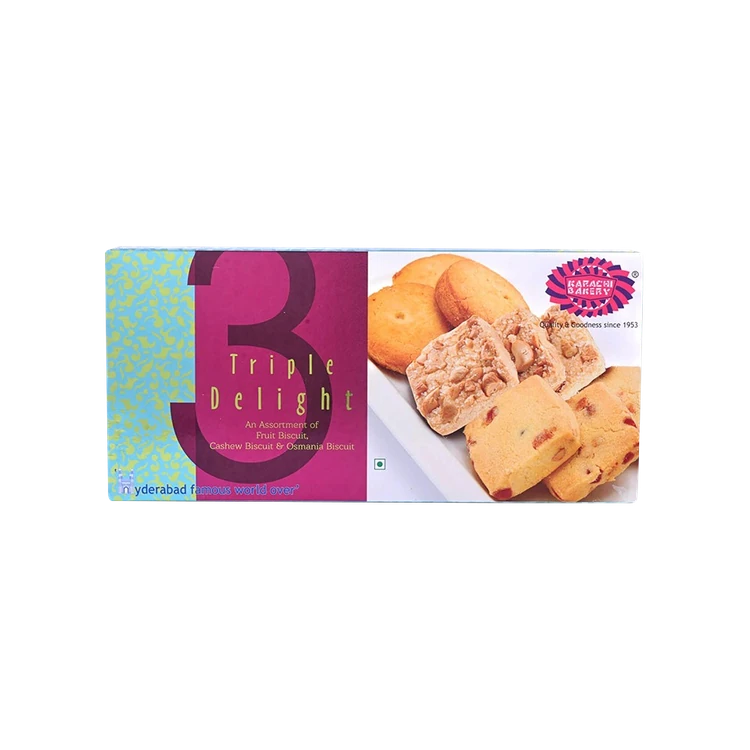 Karachi Bakery Triple Delight Fruit, Cashew & Osmania Biscuit