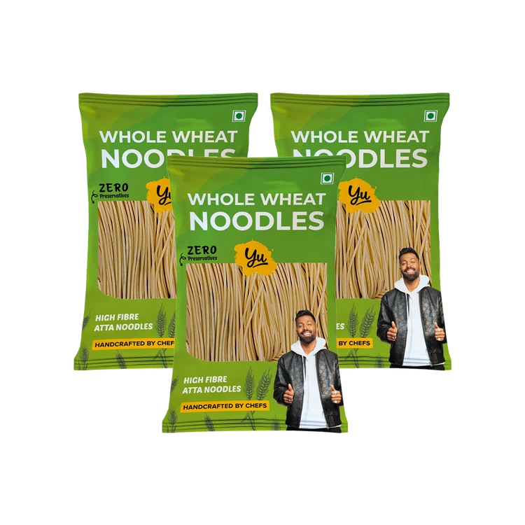 Yu 100% Whole Wheat Noodles - Pack of 3