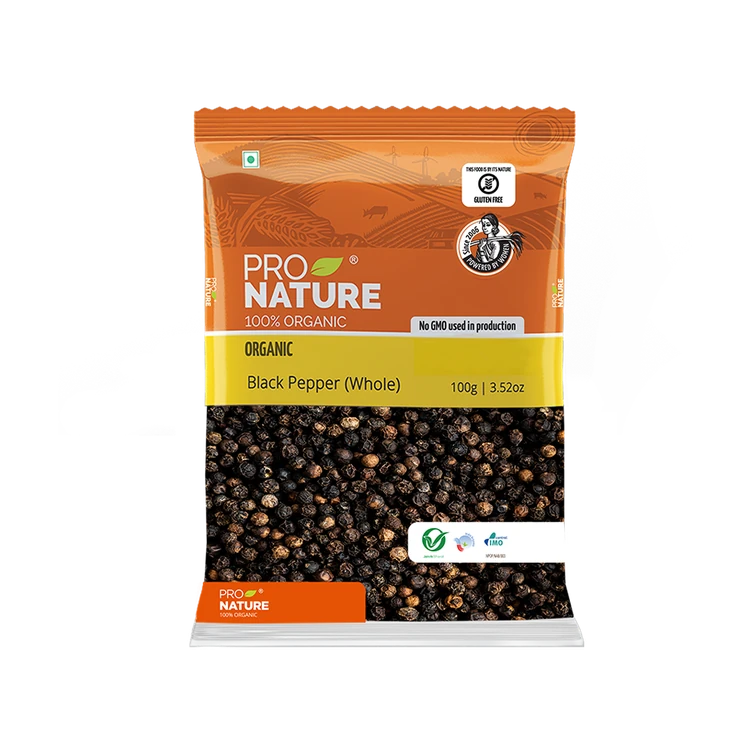Pro Nature Organic Black Pepper (Whole)