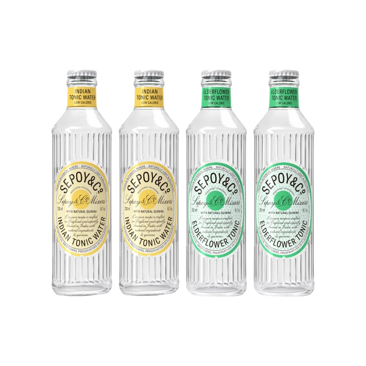Sepoy & Co. Indian Tonic Water + Sepoy & Co. Elderflower Tonic Water Combo