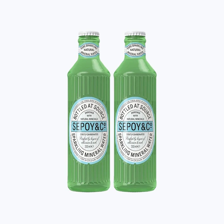 Sepoy & Co. Pure Natural Mineral Sparkling Water - Pack of 2