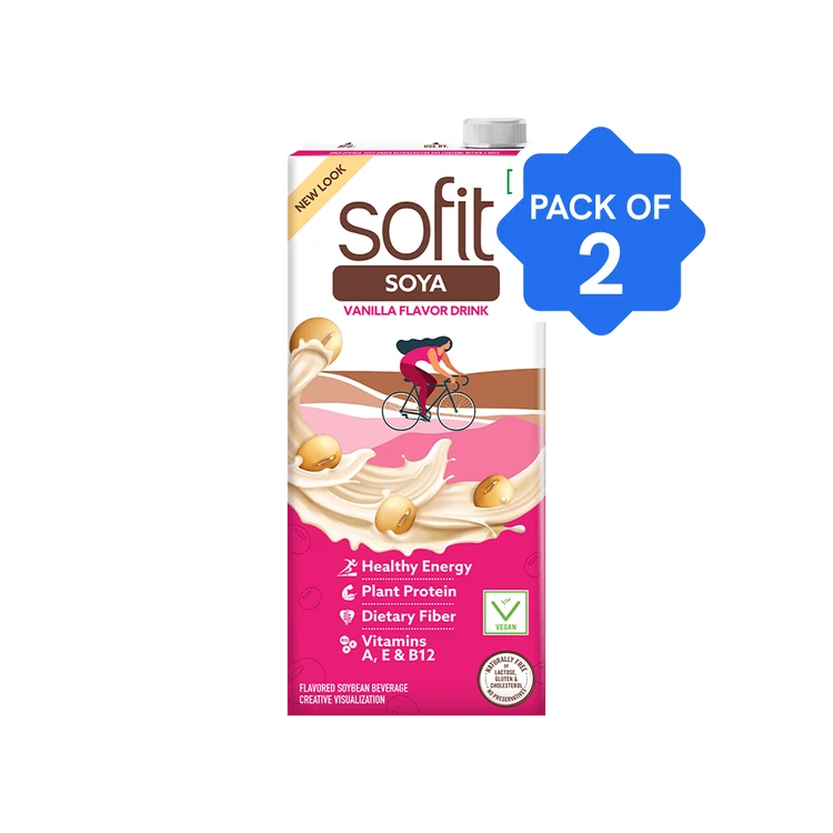 Sofit Vanilla Soy Beverage - Pack of 2