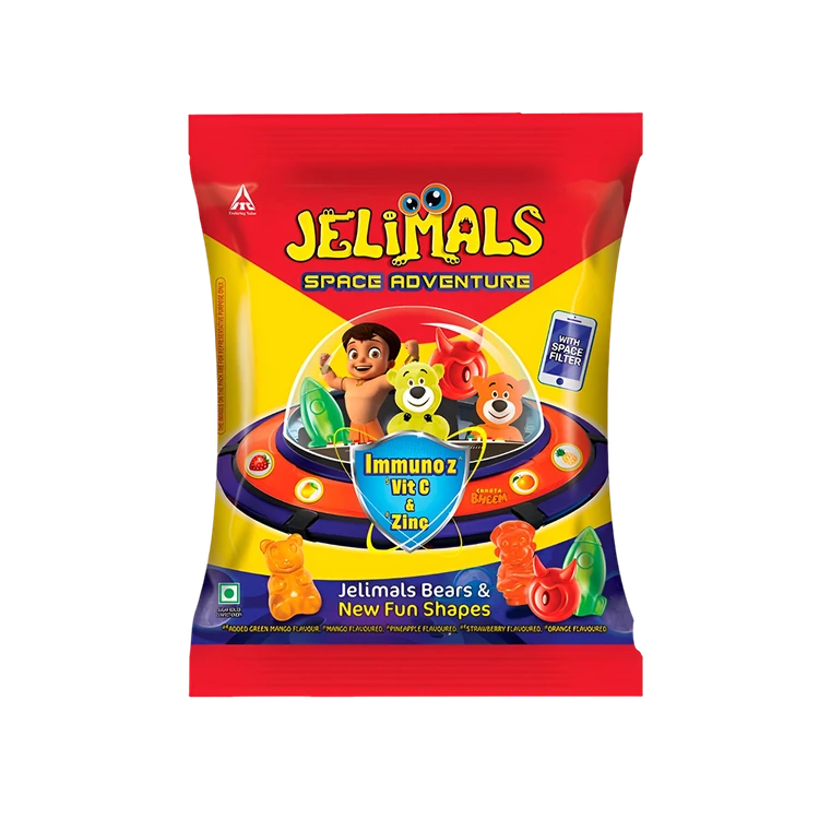 Candyman Jelimals Space Adventure Jelly Candy (Assorted Fruit Flavours)