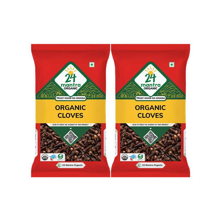 24 Mantra Organic Clove Whole / Laung - Pack of 2