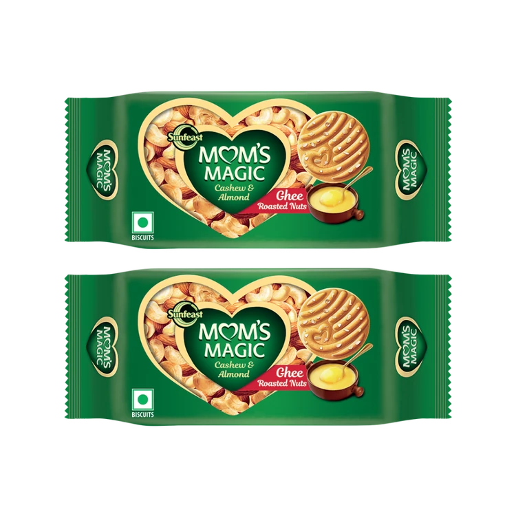 Sunfeast Mom's Magic Cashew & Almond Cookies - Pack of 2