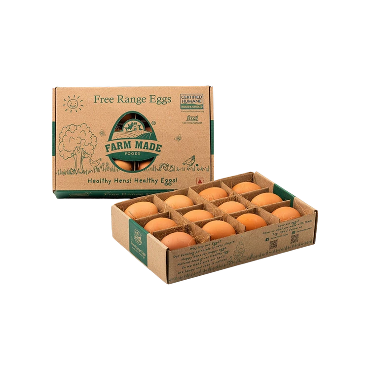 Farm Made Free Range Eggs 12 pcs