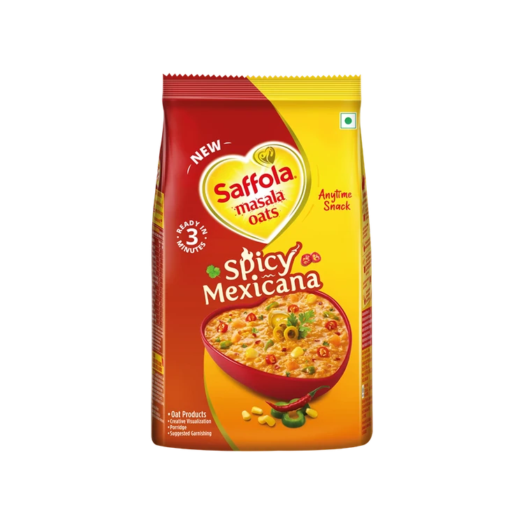 Saffola Spicy Mexicana Masala Flavoured Oats