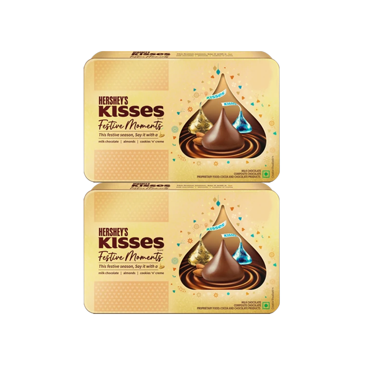Hershey's Kisses Festive Moments Chocolate Gift Pack - Pack of 2