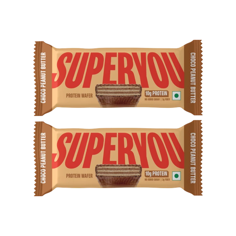 SuperYou Choco Peanut Butter Wafer Protein Bar - Pack of 2