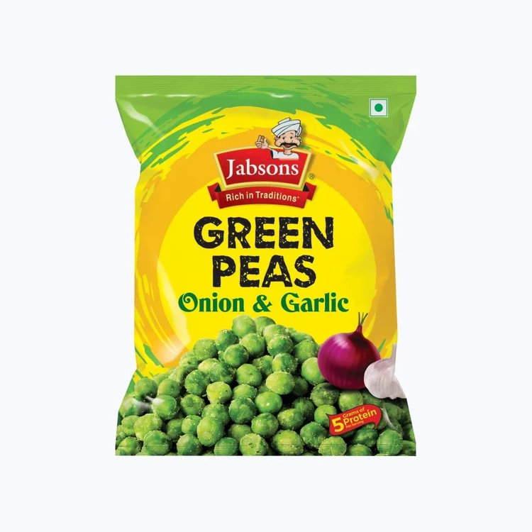 Jabsons Onion & Garlic Green Pea Snack