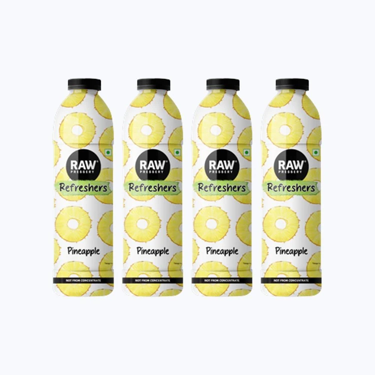 Raw Pressery Refreshers Pineapple Juice - Pack of 4