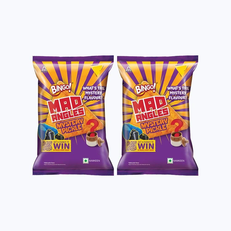 Bingo Mad Angles Mystery Pickle Crisps - Pack of 2