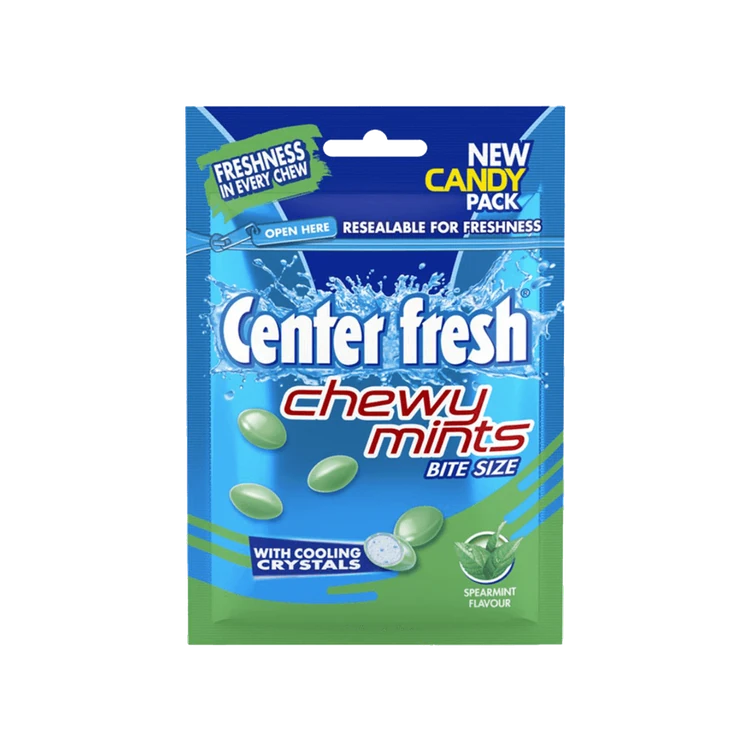 Center Fresh Chewy Mints Spearmint Flavour Candy