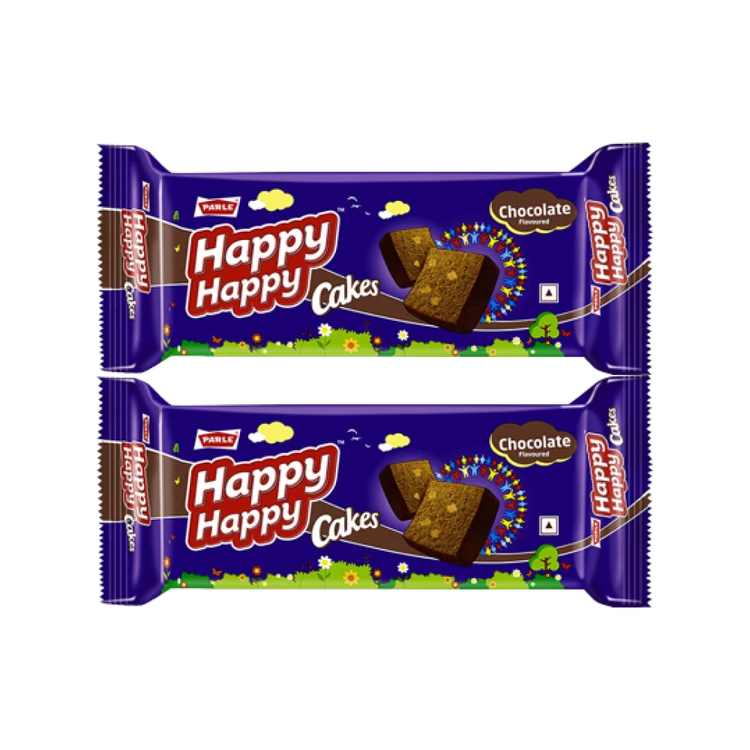 Parle Happy Happy Slice Cake (Chocolate) - Pack of 2