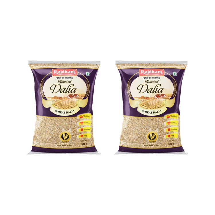 Rajdhani Roasted Daliya - Pack of 2 (Godhi Rave)