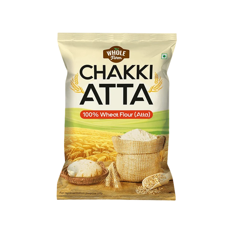 Whole Farm Chakki Atta (100% Atta, 0% Maida) (Godihittu)