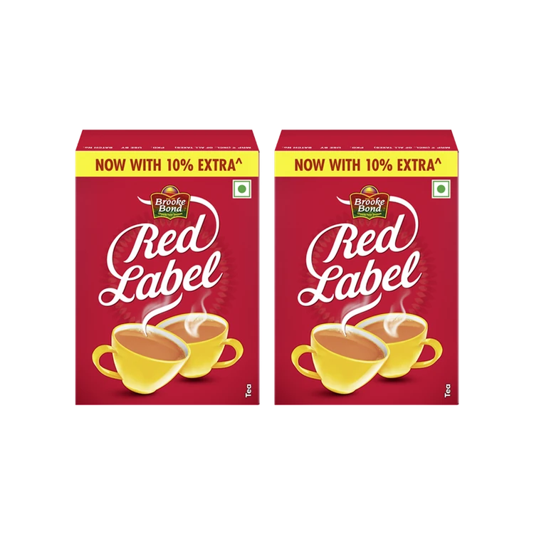 Brooke Bond Red Label Natural Care Tea (Carton) - Pack of 2
