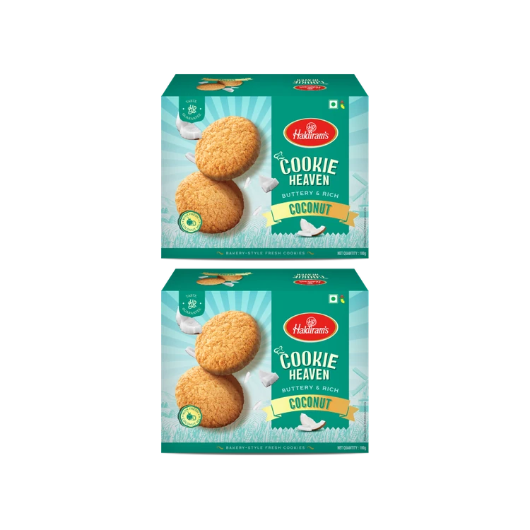 Haldiram's Heaven Coconut Bakery Cookies - Pack of 2