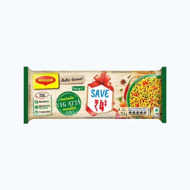 Maggi Nutri-licious Masala Veg Atta Noodles