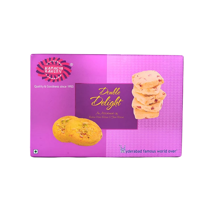 Karachi Bakery Double Delight Badam Pista & Fruit Bakery Cookies