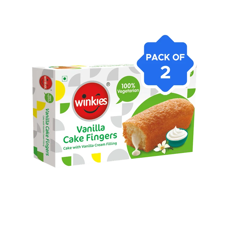 Winkies Novo Vanilla Filled Cake - Pack of 2