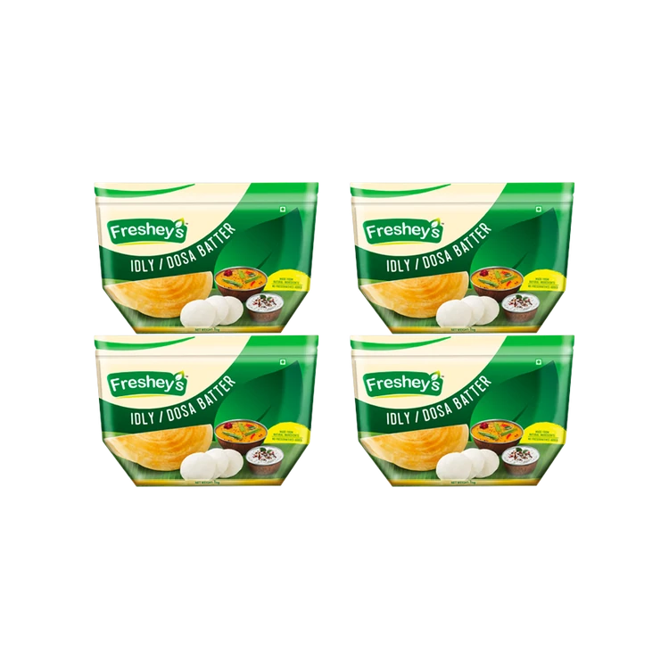 Freshey's Stone Ground Idly Dosa Batter - Pack of 4