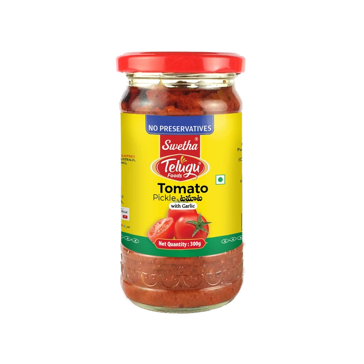 Swetha Telugu Foods Tomato Pickle With Garlic
