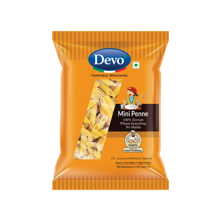 Devo 100% Durum Wheat Mini Penne Pasta