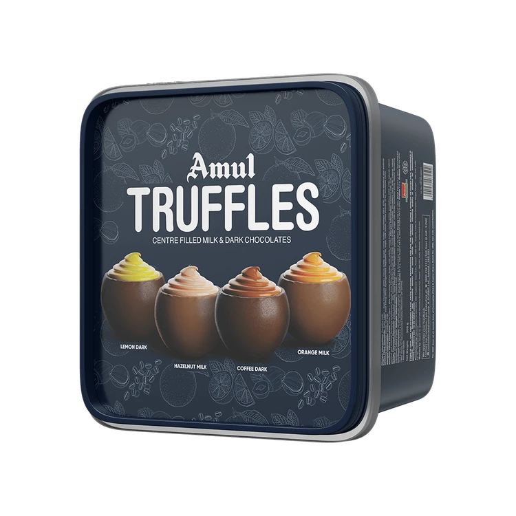 Amul Truffles Center Filled Milk & Dark Chocolate Bar
