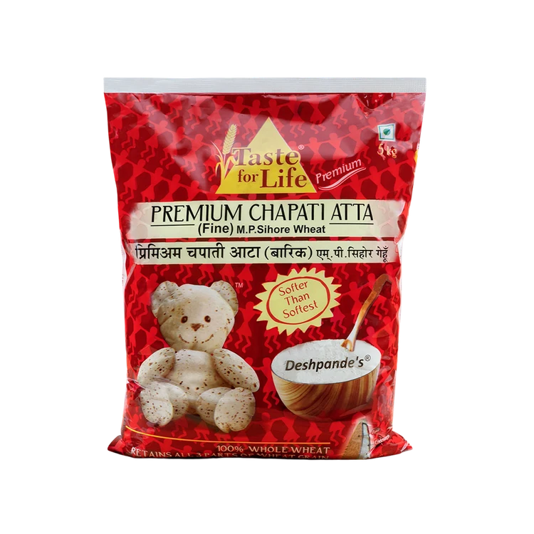 Taste for Life Deshpande's M.P. Sihore Wheat Fine Premium Chapati Atta (Godihittu)