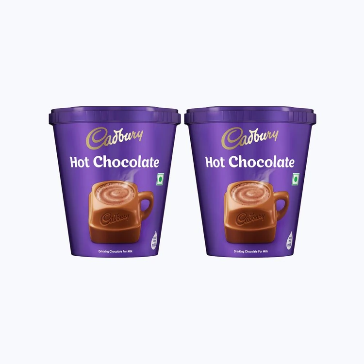 Cadbury Hot Chocolate Drink Powder Mix - Pack of 2