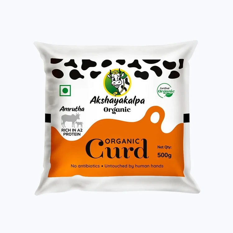Akshayakalpa Organic Amrutha Organic Pouch Curd