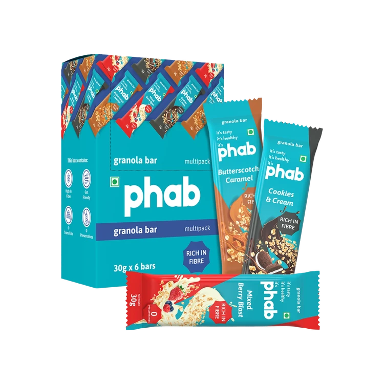 Phab Granola Bar Assorted Nutrition Bar