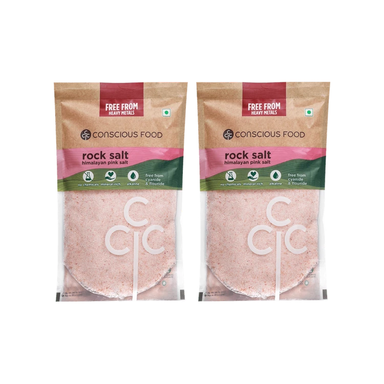 Conscious Food Rock Salt / Sendha Namak - Pack of 2